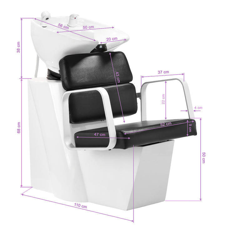Wasunit Gabbiano Porto Wit-Zwart - afbeelding 10