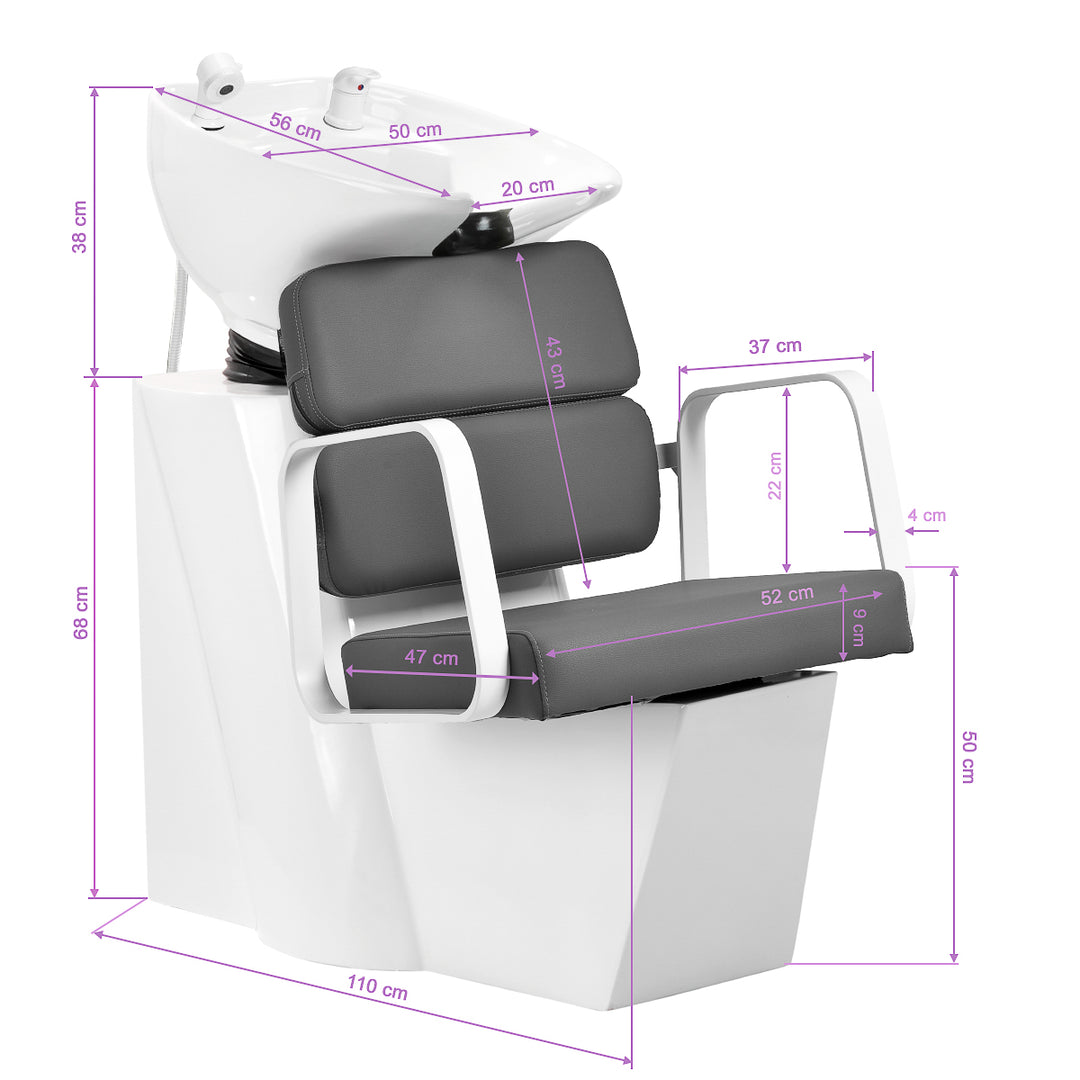 Wasunit Gabbiano Porto Wit-Grijs - afbeelding 9