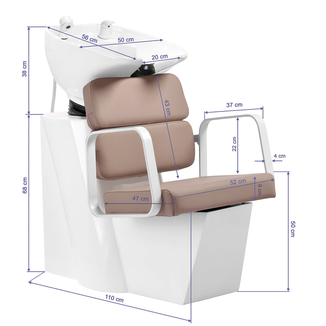 Wasunit Gabbiano Porto Wit-Beige - afbeelding 10