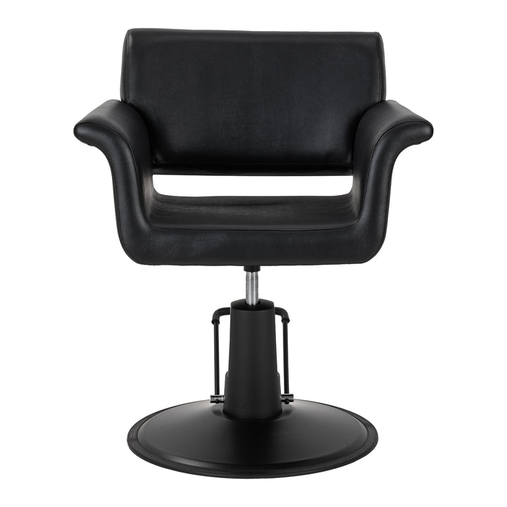 Kappersstoel Gabbiano Lucca Zwart-Zwart - afbeelding 2