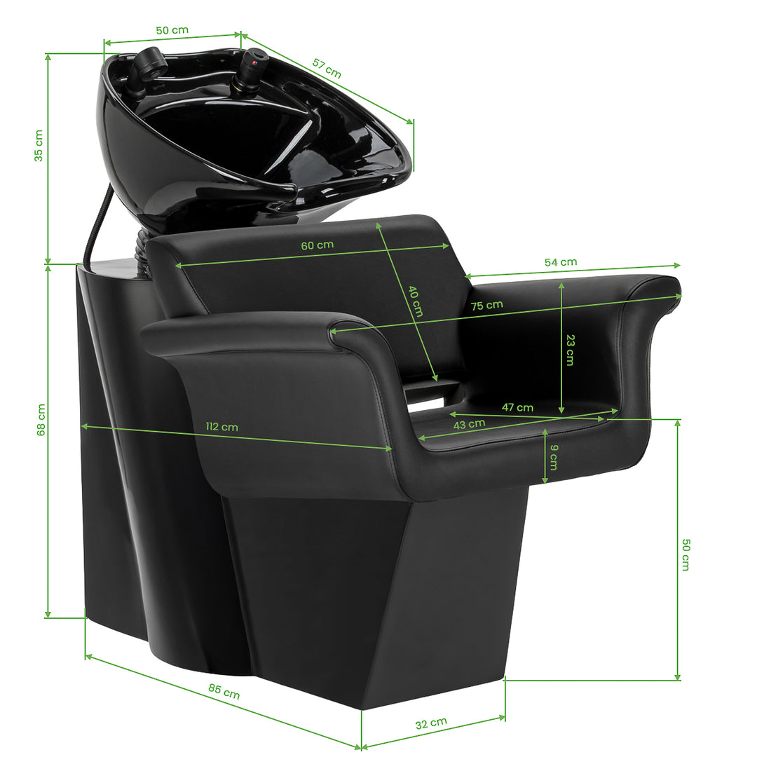 Wasunit Gabbiano Lucca Zwart - afbeelding 12