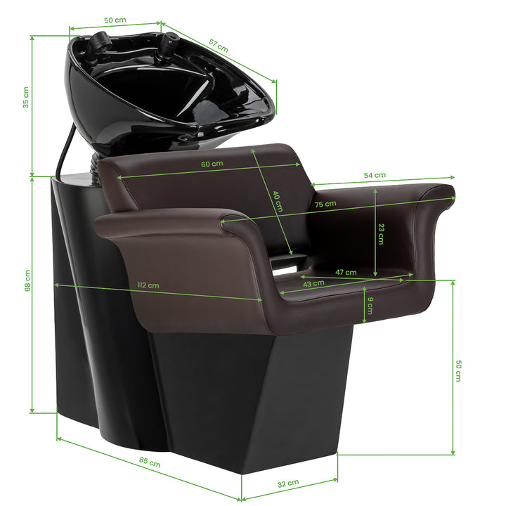 Wasunit Gabbiano Lucca Bruin - afbeelding 12