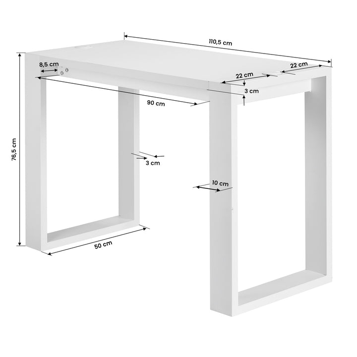 Manicure Tafel G031 Wit - afbeelding 7