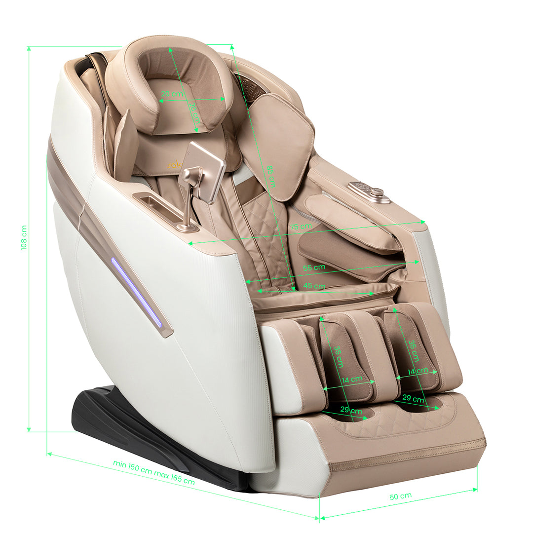 Massagestoel Elektrisch Sakura Prime 101 Beige - afbeelding 18
