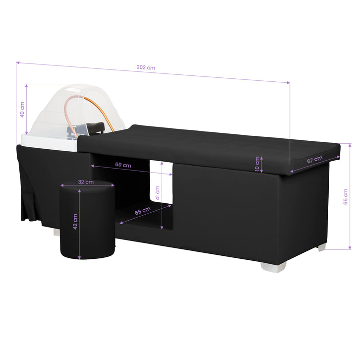 Wasunit Gabbiano Head Spa Maldives Zwart - afbeelding 20