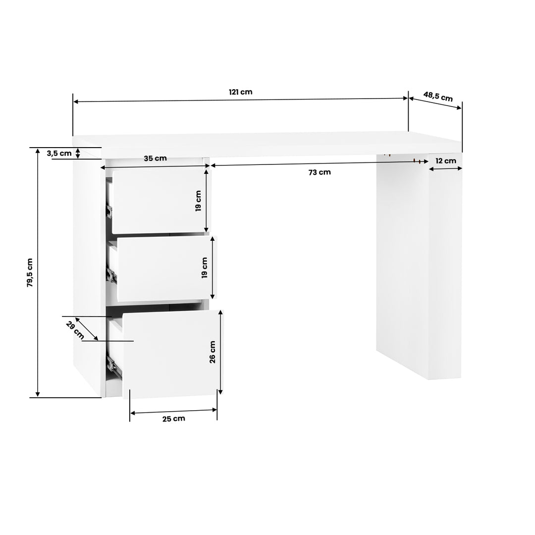 Manicure Tafel 332 Wit - afbeelding 7