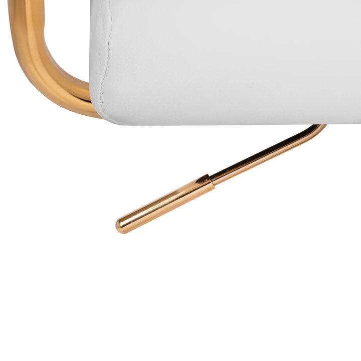 Salonstoel met Armleuningen QS-OF211G Goud-Crème - afbeelding 6