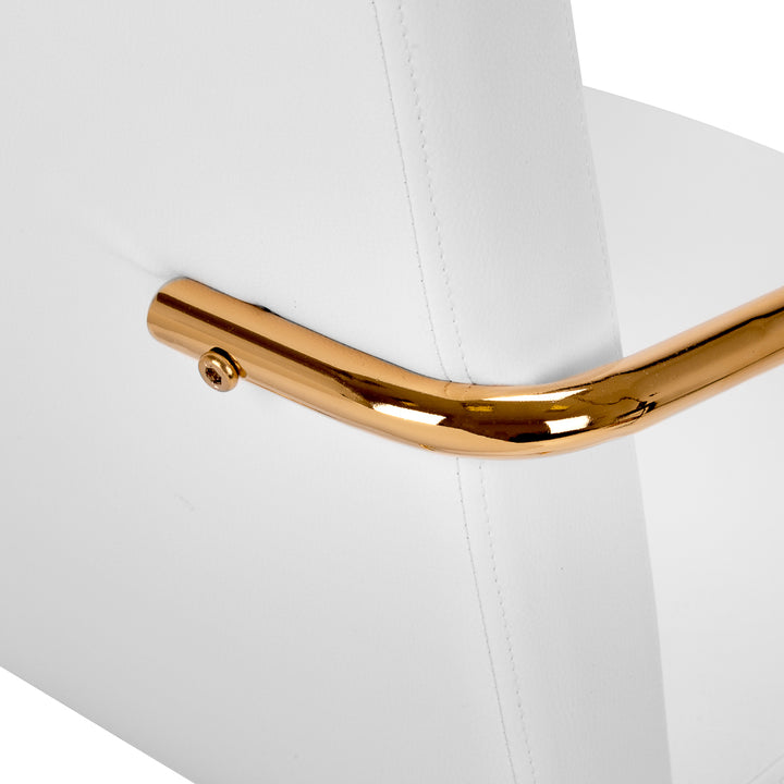 Salonstoel met Armleuningen QS-OF211G Goud-Crème - afbeelding 8