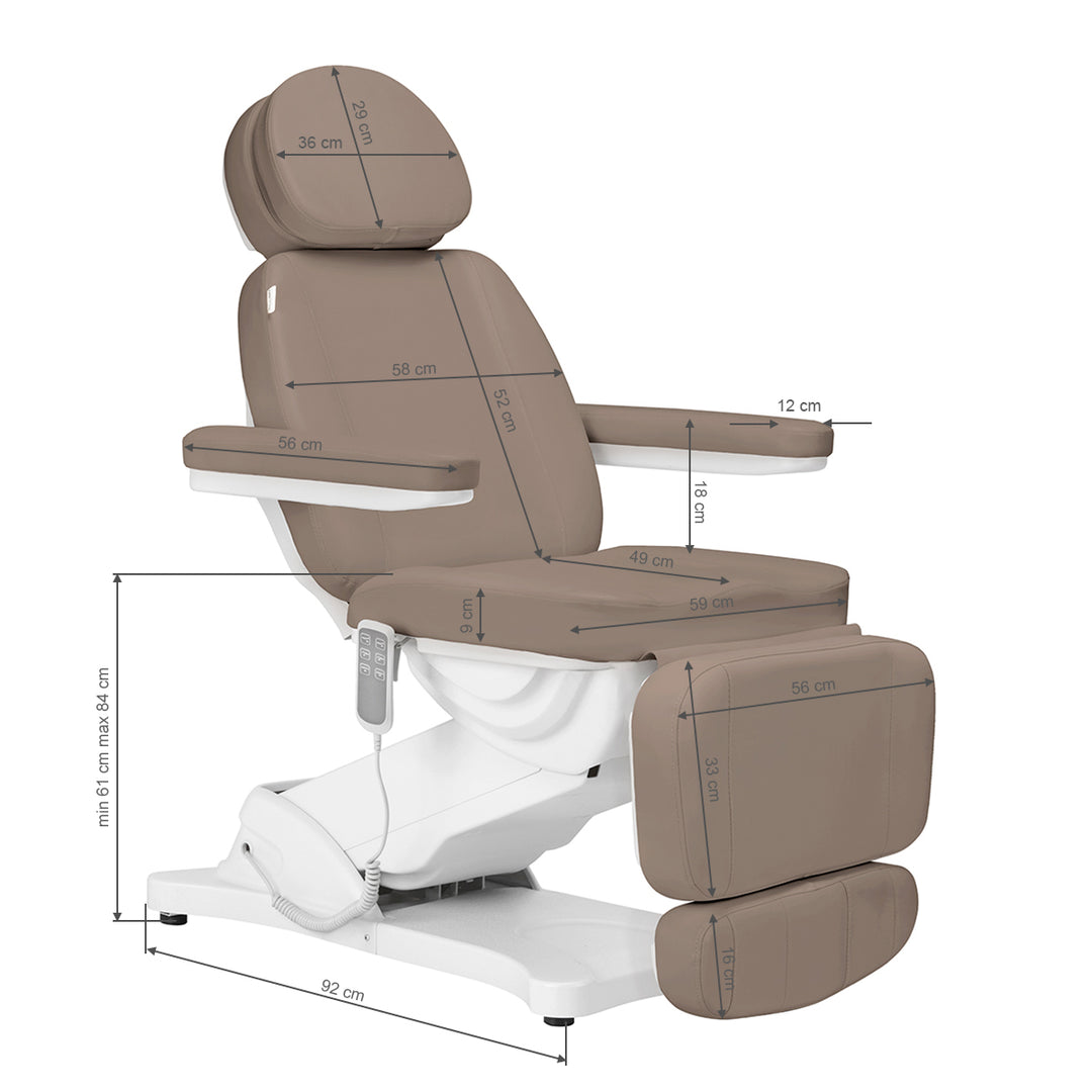 Behandelstoel Elektrisch Sillon Classic 3 Motoren Bruin - afbeelding 20