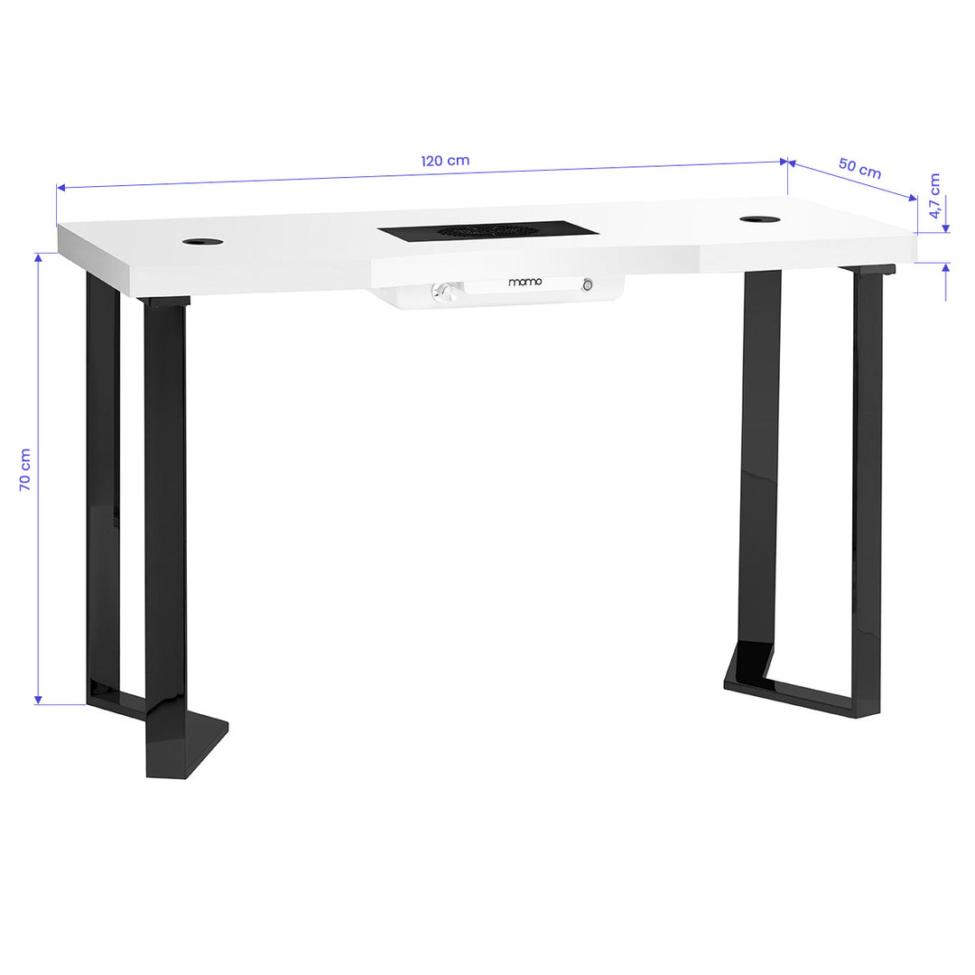 Manicure Tafel Momo 05 Zwart-Wit met Afzuiging - afbeelding 17