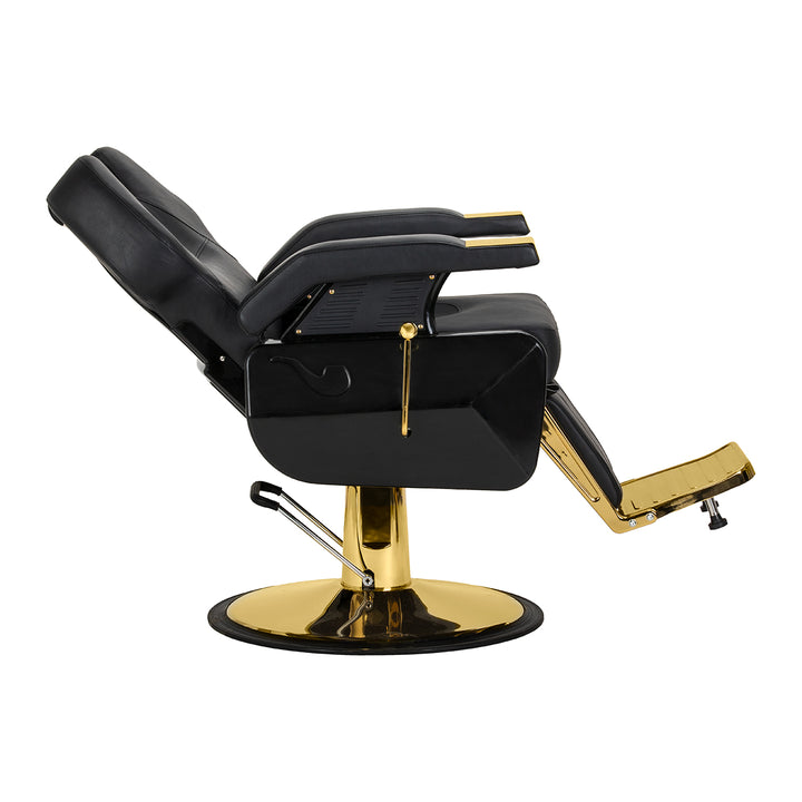 Barberstoel Hair System New York Zwart-Goud - afbeelding 5