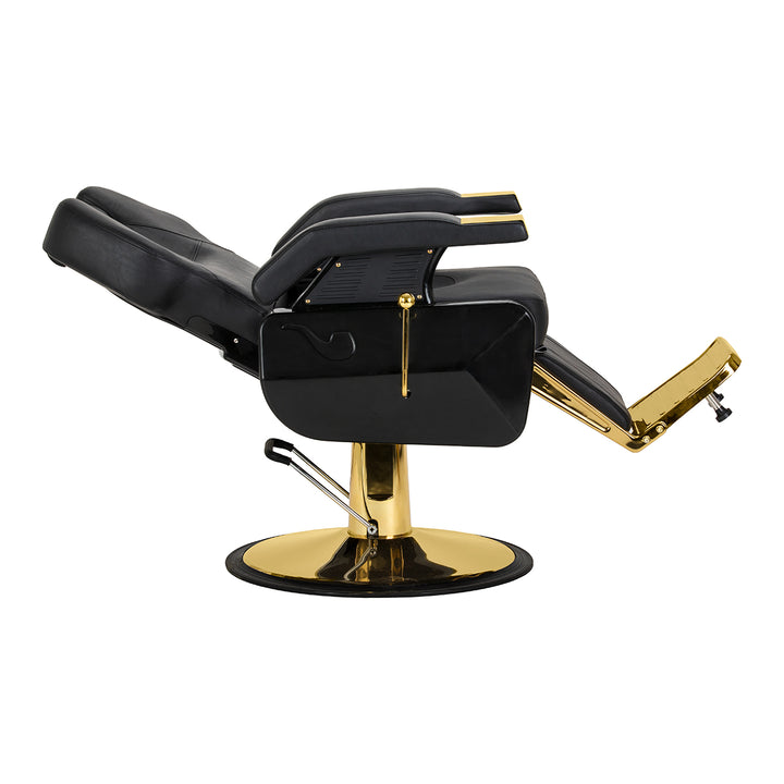 Barberstoel Hair System New York Zwart-Goud - afbeelding 6