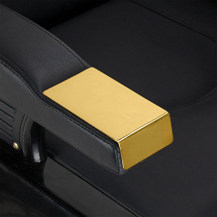 Barberstoel Hair System New York Zwart-Goud - afbeelding 10