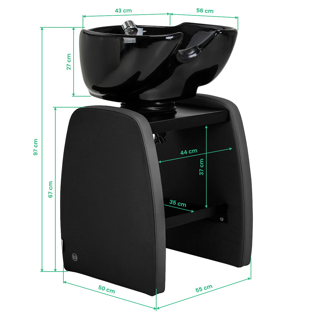 Wasunit Omega Aqualina Zwart - afbeelding 17