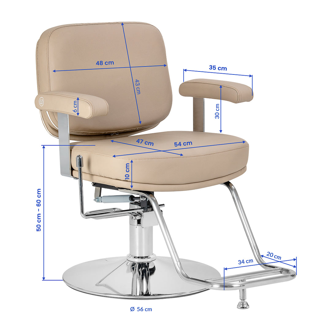 Kappersstoel Omega Astra Plus Beige - afbeelding 10