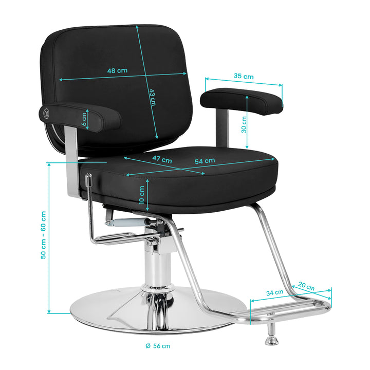 Kappersstoel Omega Astra Plus Zwart - afbeelding 11