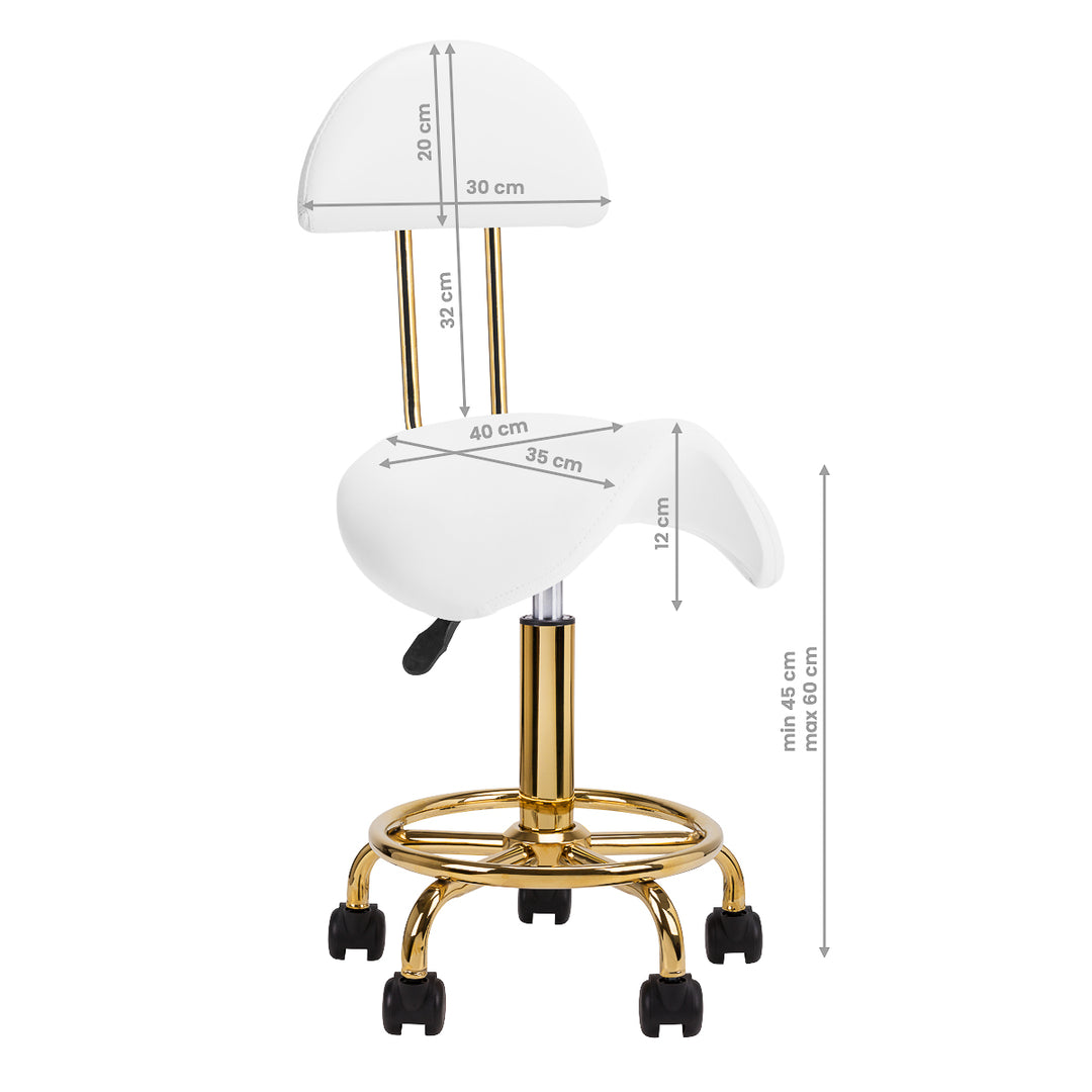 Kruk Activeshop 6001-G Goud-Wit - afbeelding 8