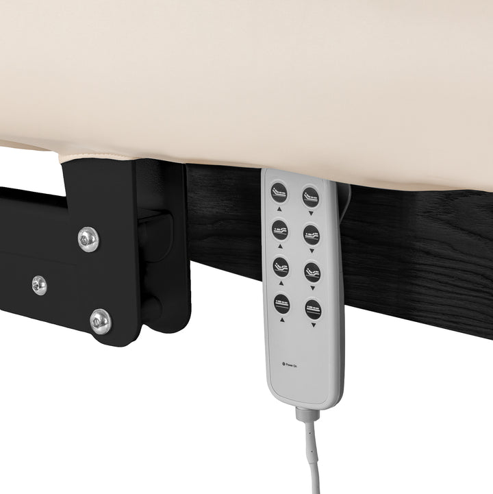 Massagetafel Elektrisch Sillon Relax Crème-Zwart - afbeelding 7