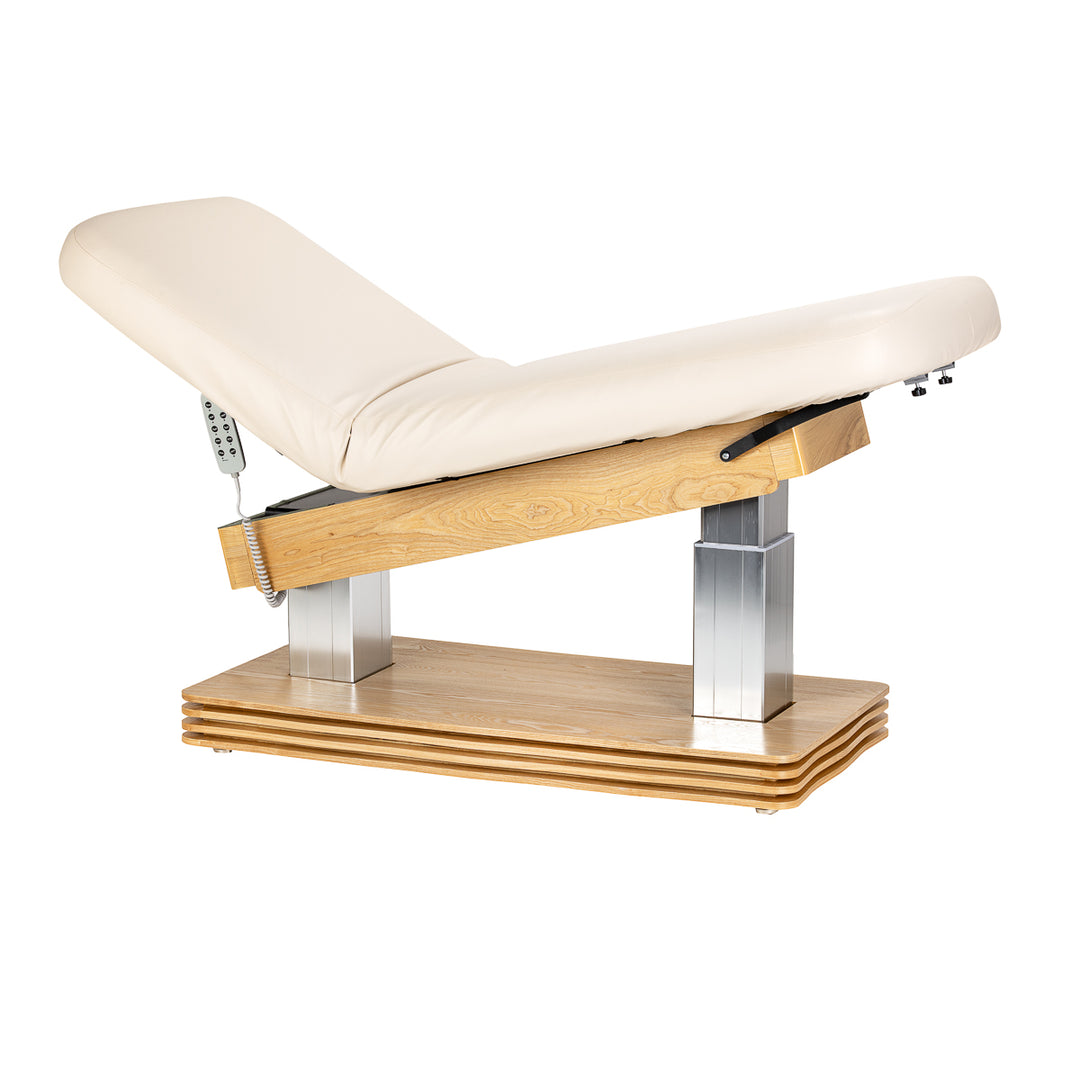 Massagetafel Elektrisch Sillon Comfort Crème-Lichtbruin - afbeelding 3