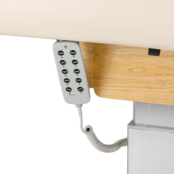 Massagetafel Elektrisch Sillon Comfort Crème-Lichtbruin - afbeelding 7