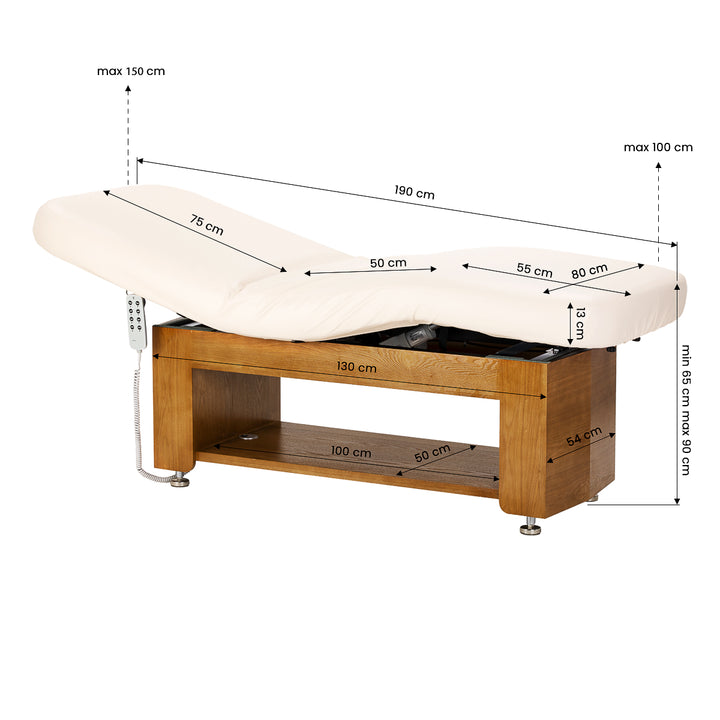 Massagetafel Elektrisch Sillon Leisure Crème - afbeelding 16