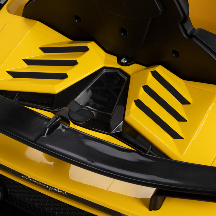 Kinderkappersstoel Auto Lamborghini Geel - afbeelding 8