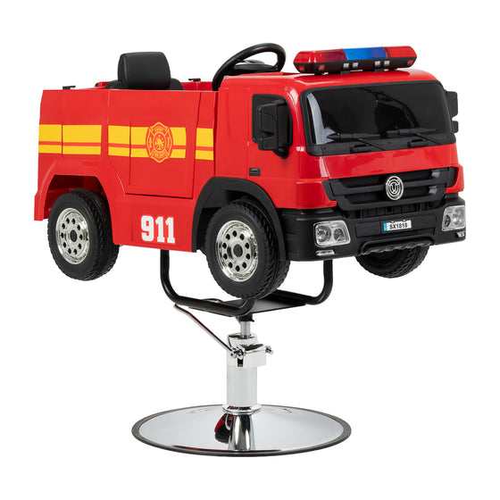 Lasten kampaamotuoli Gabbiano paloauto - punainen