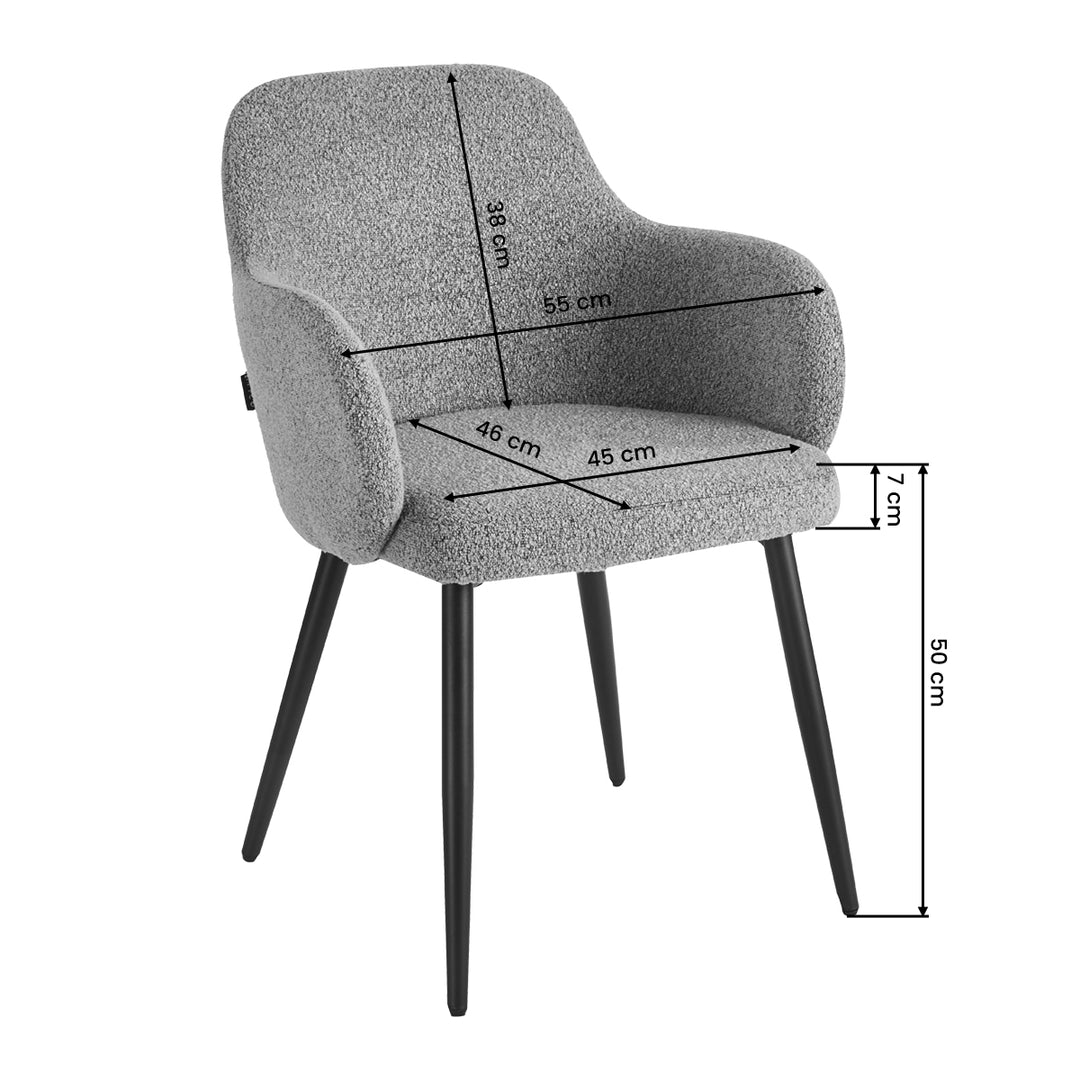 Salonstoel 4Rico Intra Grijs - afbeelding 8