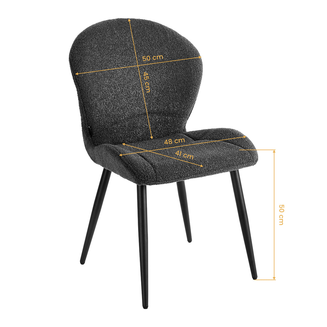Salonstoel 4Rico Lucente Zwart - afbeelding 8