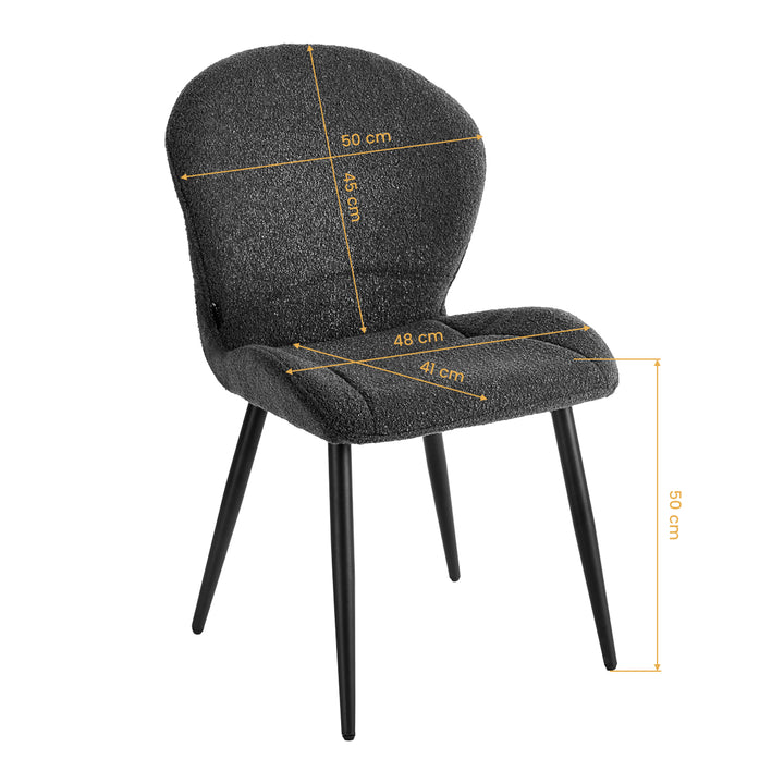 Salonstoel 4Rico Lucente Zwart - afbeelding 8