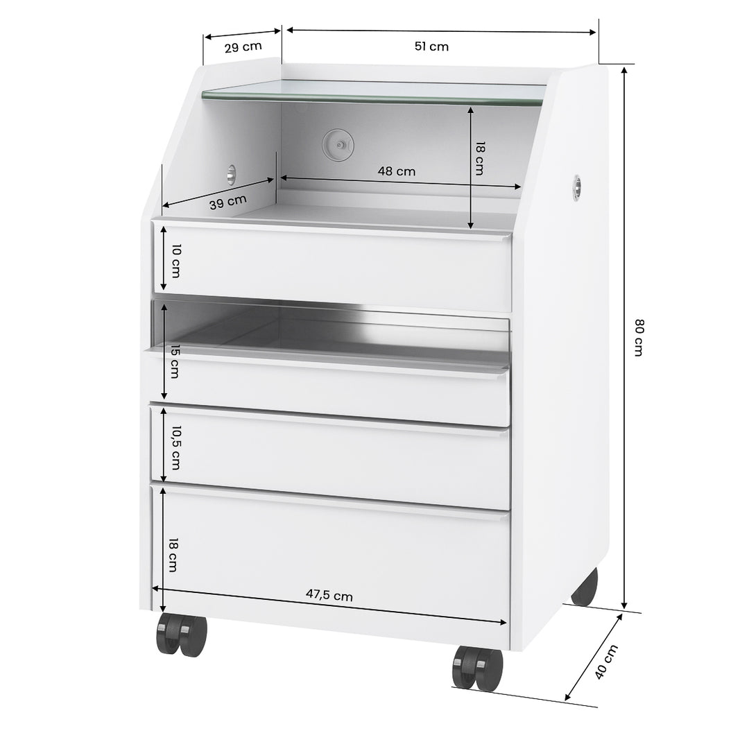 Werkwagen Activeshop 984 Wit - afbeelding 12
