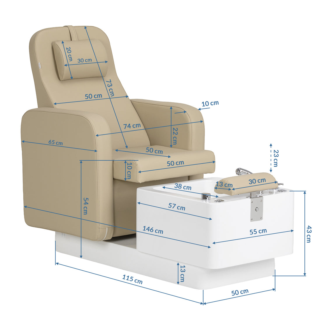 Behandelstoel Sillon Elysia Beige - afbeelding 17