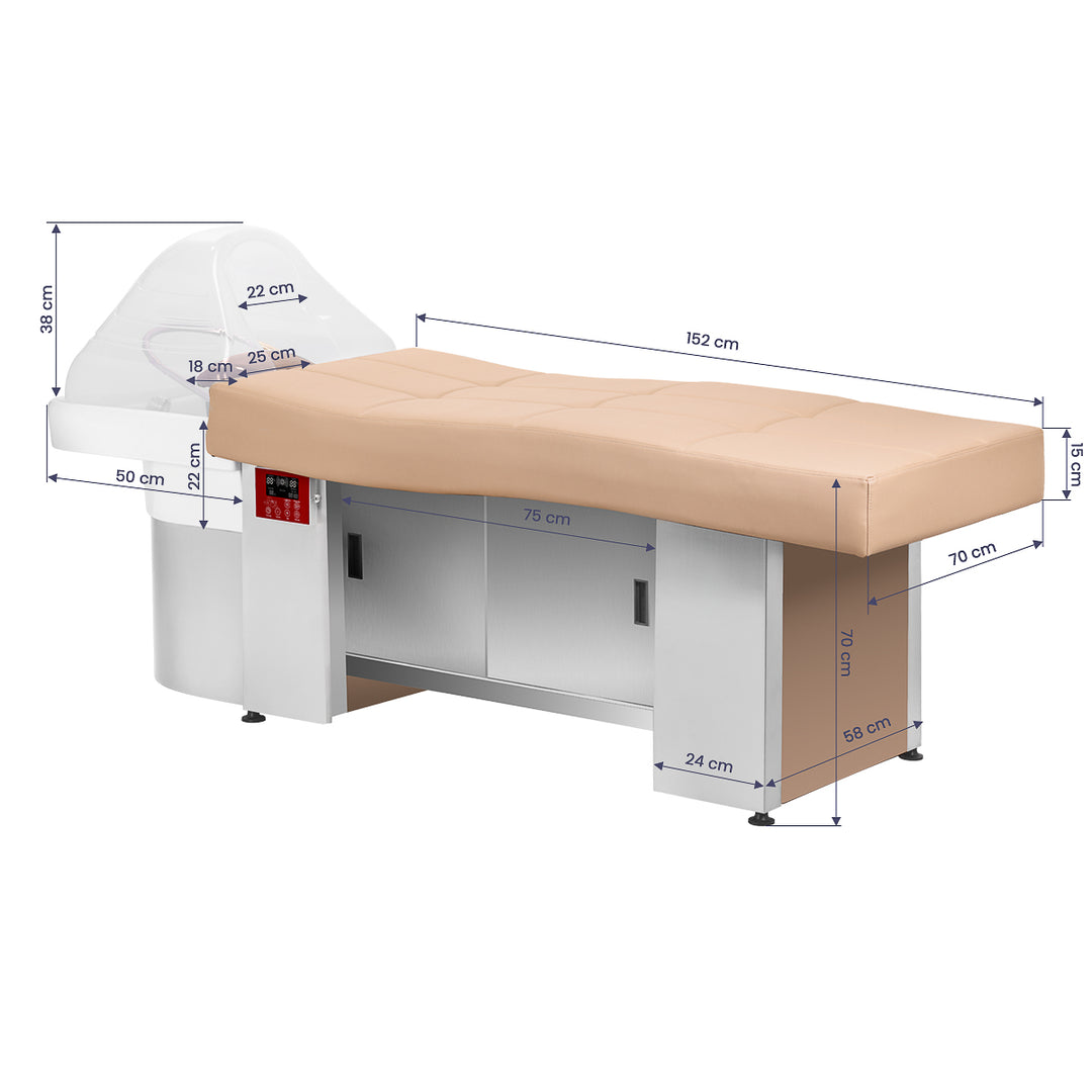 Wasunit Gabbiano Head Spa 017B Beige - afbeelding 17
