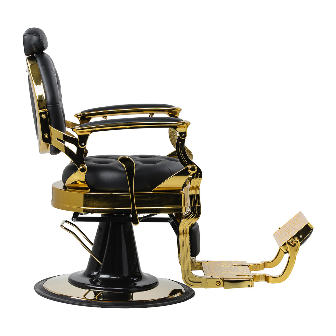 Barberstoel Gabbiano Niccolo Zwart-Goud - afbeelding 4