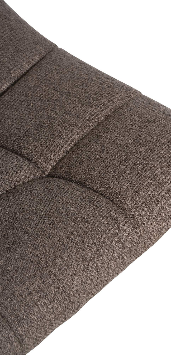 Barkruk met Rugleuning Stof Verstelbaar Draaibaar 107 Taupe - afbeelding 7