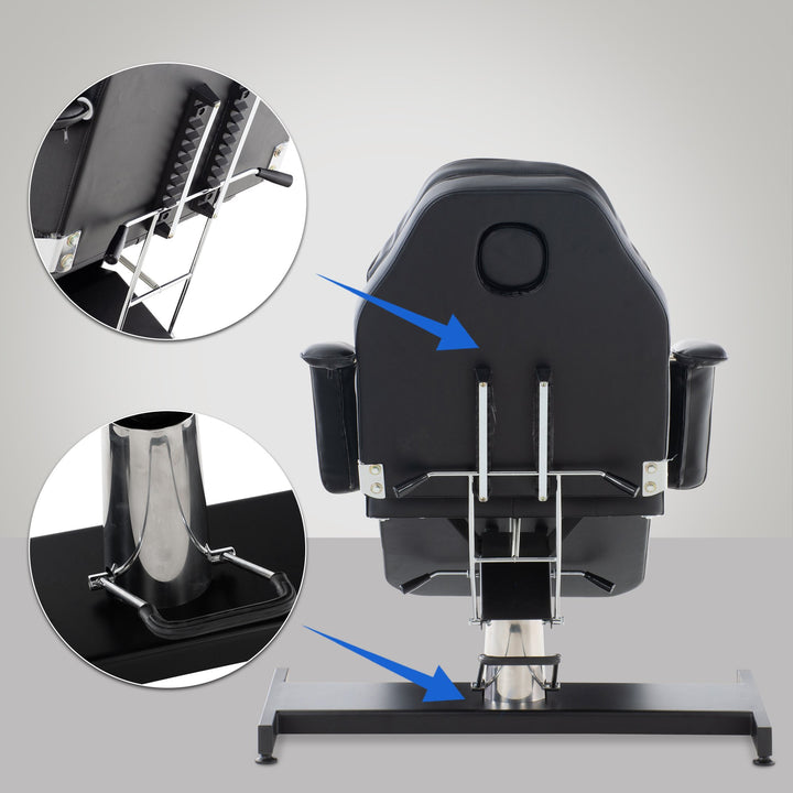 Behandelstoel Hydraulisch 102 Zwart - afbeelding 4