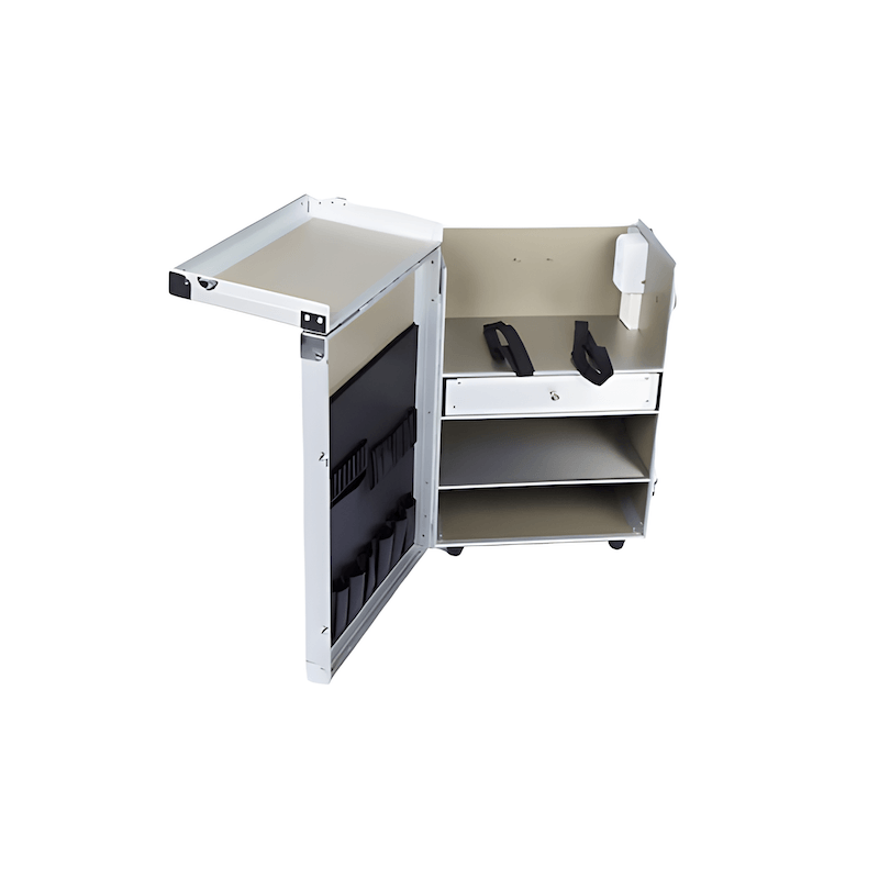 Pedicurekoffer met Trolley PodoMobile Maxi Brush Silver 2