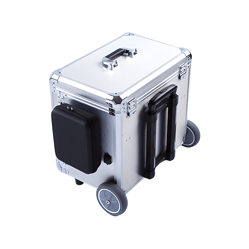 Pedicurekoffer met Trolley PodoMobile Midi Brush Silver 4