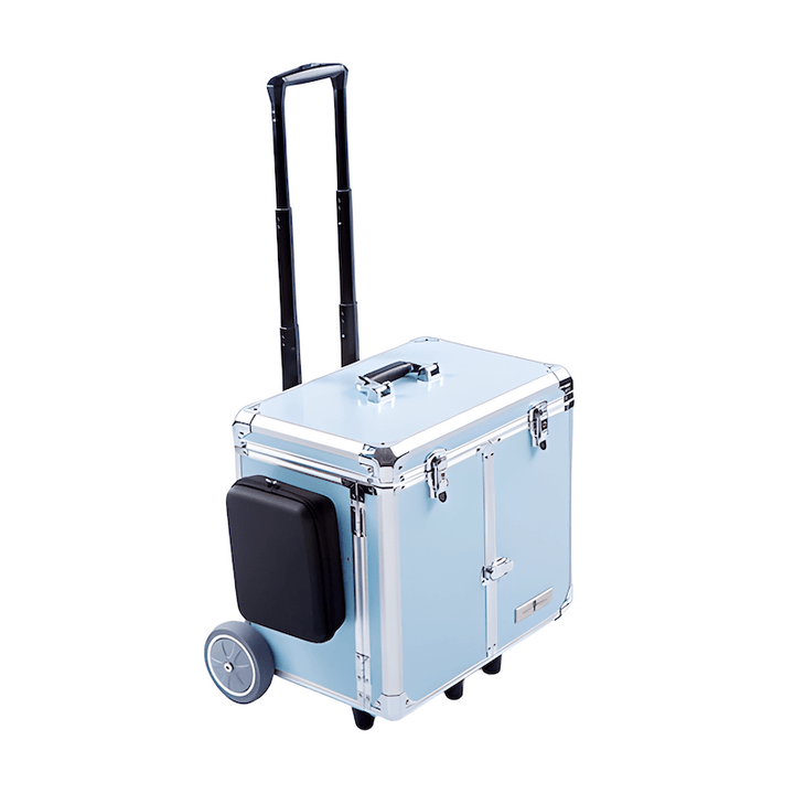 Pedicurekoffer met Trolley PodoMobile Midi Grey Blue 2
