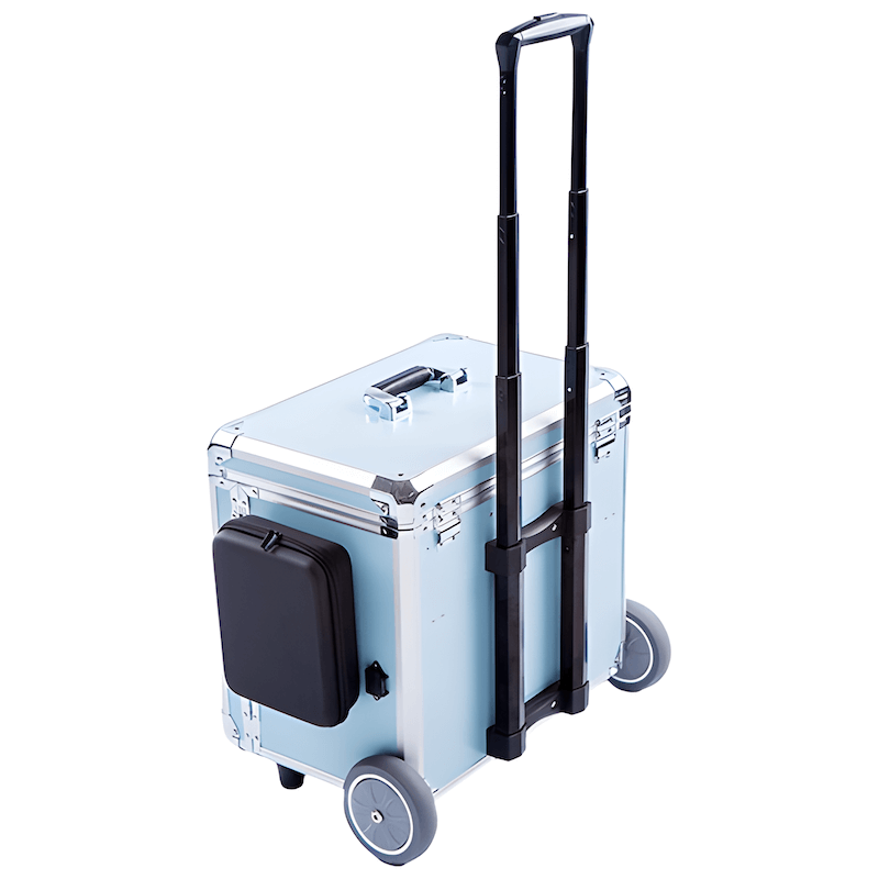 Pedicurekoffer met Trolley PodoMobile Midi Grey Blue 3