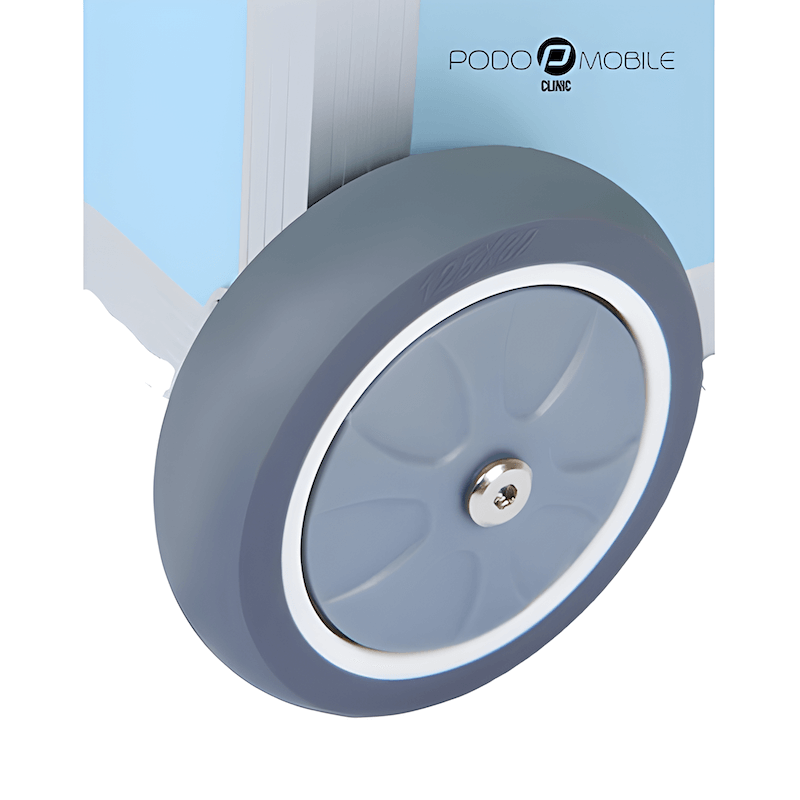 Pedicurekoffer met Trolley PodoMobile Midi Grey Blue 5