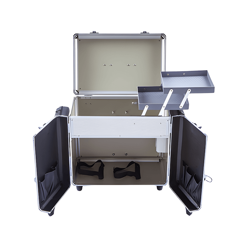 Pedicurekoffer met Trolley PodoMobile Midi Brush Silver 8