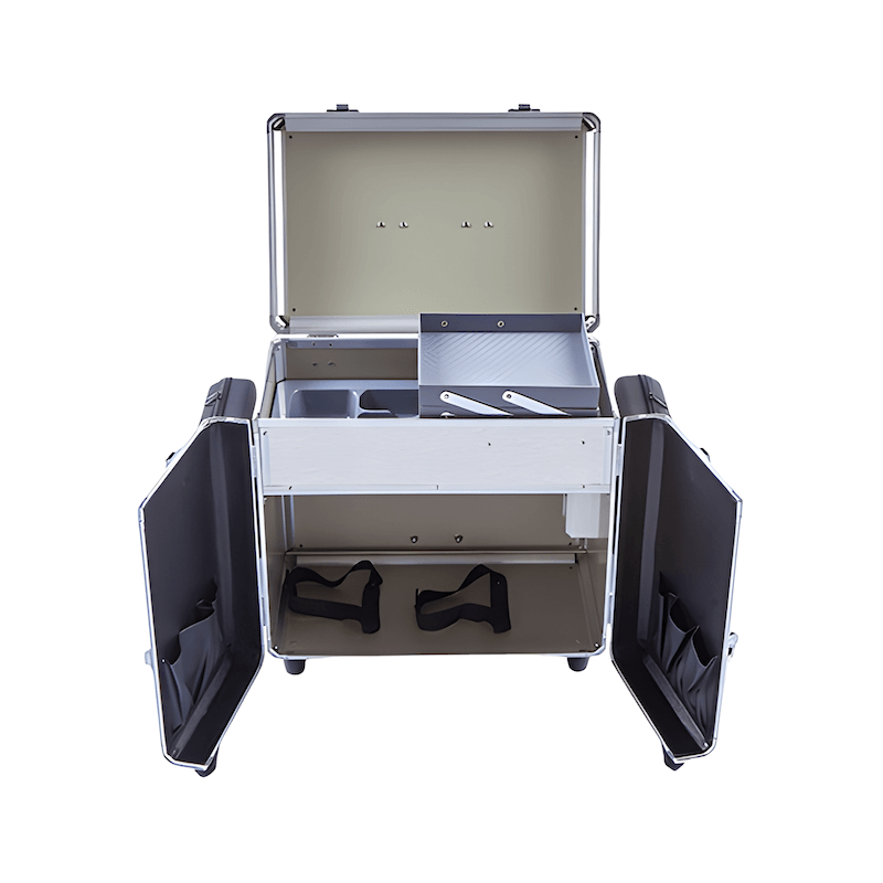 Pedicurekoffer met Trolley PodoMobile Midi Grey Blue 6