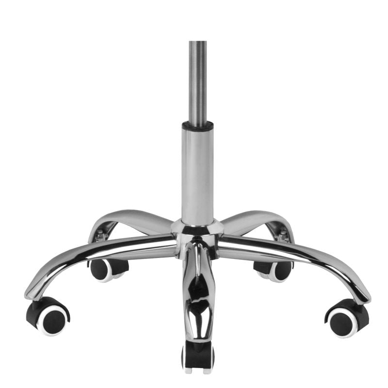 Tabouret Verstelbaar Eco Leder A-007 Wit - afbeelding 3