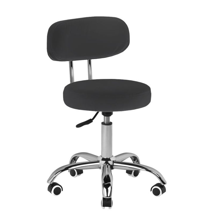 Tabouret Verstelbaar Eco Leder A-007 Zwart