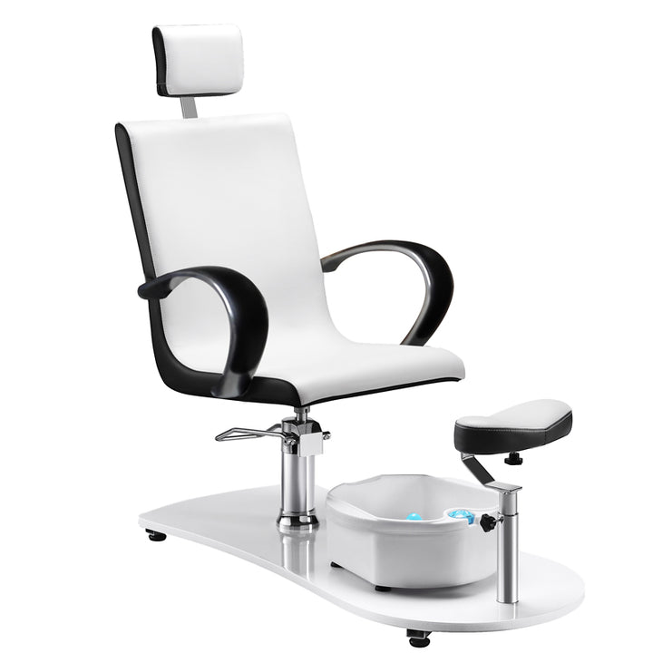 Pedicure Stoel Spa Hydraulisch Massage Wit Zwart