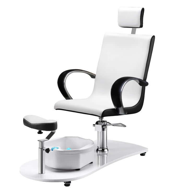 Pedicure Stoel Spa Hydraulisch Massage Wit Zwart - afbeelding 2
