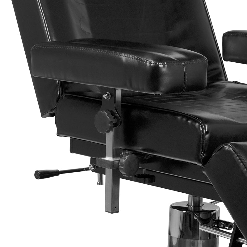Tattoostoel Hydraulisch Pro Ink 210H Zwart - afbeelding 9
