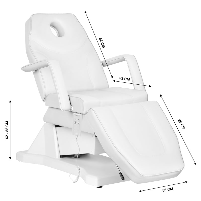 Behandelstoel Elektrisch Soft 1 Motor Wit - afbeelding 7