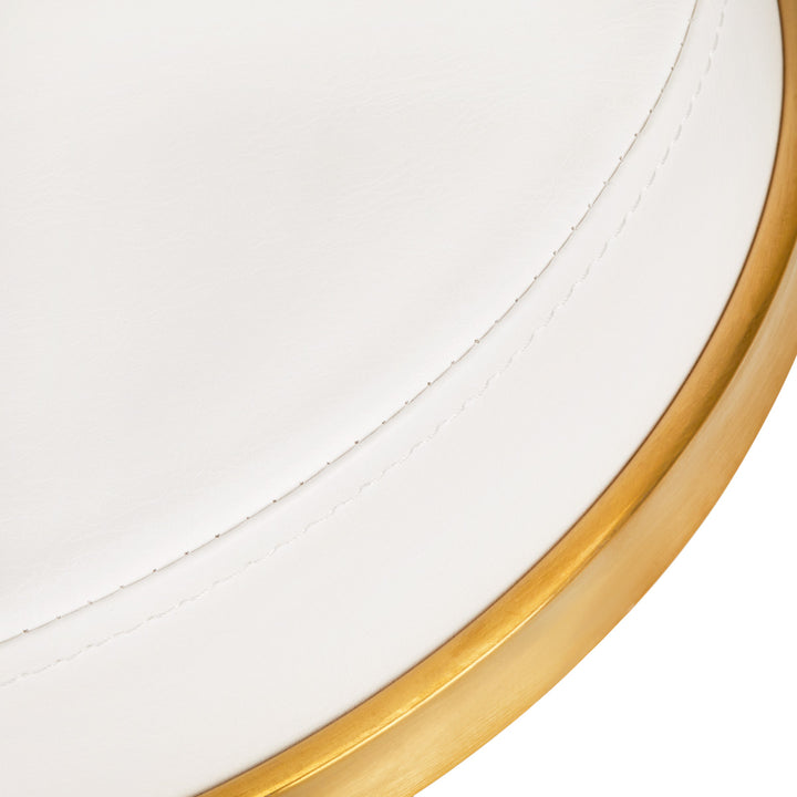Tabouret Verstelbaar H4 Goud-Wit - afbeelding 2